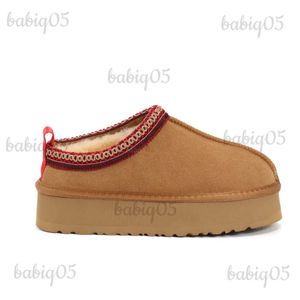 Ботинки Aobreugg Зима 2023 новые тасманские зимние сапоги в этническом стиле на высокой подошве Натуральный мех кожа шерсть T231121