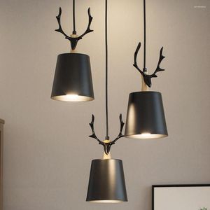 Hängslampor modern nordisk trä gevärslampor enkel led hängande belysning lampa fixtur kök ö bar barn rum hem dekor