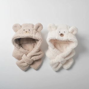 Eşarplar Geyik Jonmi Kore tarzı kış bebek çocuklar polar kalıp saçma eşarp kapşonlu sıcak karikatür yürümeye başlayan çocuklar çocuk boyunchief şapkalar ile 231120