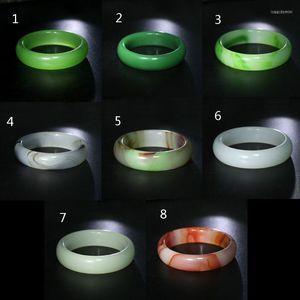 Armreif Porsperity Glass Imitation Jade Hoop Armband Green Fashion Jewelry Girl 40GB