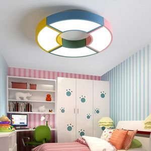 어린이 방을위한 천장 조명 마카롱 화려한 라운드 LED LIGHT BEDROOM KITCHEN PLAFONES TECHO LAMP HOME