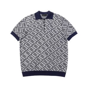 Polos Polos Projektant List mody Jacquard Knits Men Men Casual Youth Młodzież krótko-rękawowe lapowe koszulka koszulka polo etykieta