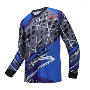 Kurtki wyścigowe T-shirt Jersey Motocross Downhill Fualrny krótko-rękawowy Summer MTB dla mężczyzn