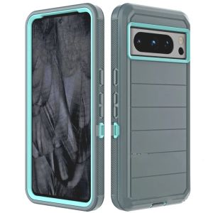 Custodia antiurto resistente di design per Google Pixel 8 Pro 7A 6A 6 7 Pro Protezione anticaduta in gomma solida Cover posteriore robusta e resistente