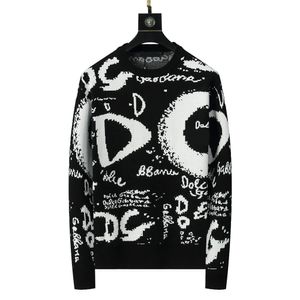 Herrenpullover runden Nacken Langarm Langarm Herren Modedesigner Pullover Buchstabe Drucken Herbst und Winter Kleidung Slim Mode Pullover Größe M-3xl v1