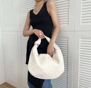 2022 fashion bags hand- luxury woven leather printing large-capacity shoulder bag ladies PU knotted handle casual handi