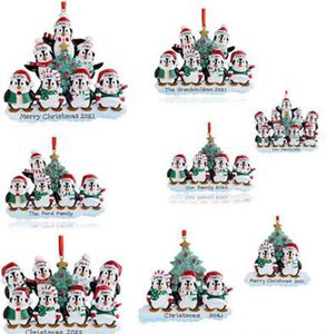 Рождественские украшения Подвеска для семейного украшения Персонализированная елка от 2 до 7 231120