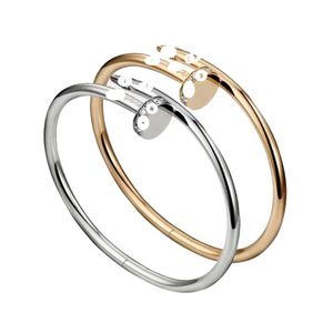 Bangle pulseiras designer pulseira amante jóias clássico diamante ouro sier pulseira de aço inoxidável para mulheres homens homem festa presente casamento noivado