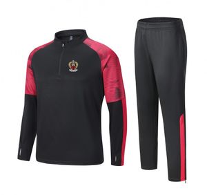 OGC Nice mężczyźni dorosłe dzieci Leisure Training Training Outdoor Sport Sportswear Suit Powolne bieganie sportowe bluza uliczna