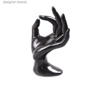 Jewelry Stand 1 Pcs La Mannequin Ok Shed Stand Hand Black Velvet Ring Bracelet Necklace Chain Display Holder Stand 17.5 x 11x 7.5 cmL231121