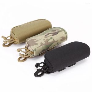 Outdoor Bags Tactical Nylon Hard Case Glasses Molle System Protection Accessory Pack Bag