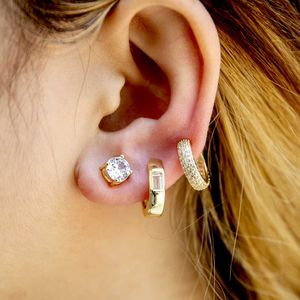 Orecchini Hip Hop Mix And Match Combination Set per uomo e donna Orecchini personalizzati Classic Versatile Earclip Jewelry Jewelry Gift