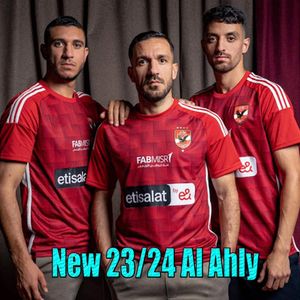 Yeni özelleştirilmiş al ahly sc 2023-2024 ev gömlek kiti ev futbol forması eğitimi 2024 ei ahly kairo hayranları oyuncu versiyonu Camisetas futbol aliou dieng maillot hayranları