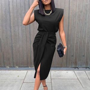 Casual Dresses Ladies Sexy Hollow Short Sleeve Party Dress Lace-up Women's Tight Elegant Lapel Print Knee-length