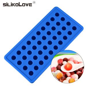 Ferramentas de sorvete Silikolove Silicone 40 Cavidade Mola de bola redonda Decoração para moldes de chocolate Ferramenta de pastelaria 230422