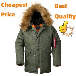 Herrläder faux läder 1,5 kg vintermän långa parka man padding jacka päls överdimensionera make puffer rockar mens militära taktiska ner kläder 231122