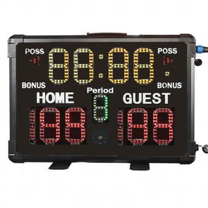 GANXINLED Portable Sport Electronic Scoreboard Multifunctional Big Digital Scoreboard for Many Kinds of Sports279W