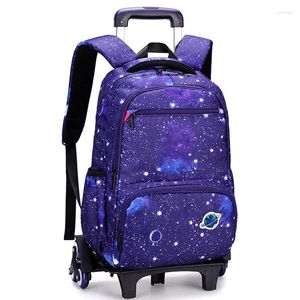 Backpack Rolling Mochila Infantil Escolar Travel On Wheels Kids' Luggage Cartable Scolaire Enfant Trolley School Bags For Boys