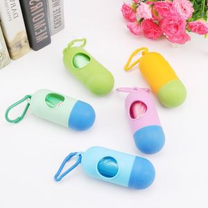 Pet supplies Dog Poop Bag Scoop Leash Dispenser with Hook Mini Dog Poop Bag Box Wholesale free shipping DHL Lcssf