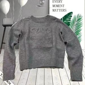 designerski sweter dla kobiet swetra designerski designerski moda moda pullover żeńska jesień zima ubranie panie białe czarne luźne luźne rękawy swobodne topy