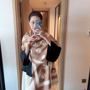 Designer Fashion scarves for women Girls Autumn Winter scarves Big Size Double Sided 100% Premium Silk Cashmere Cashmere Wool scarfs Shawls Shawl