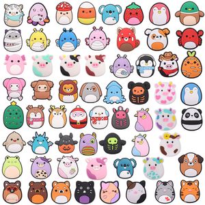 MOQ 20Pcs PVC Cartoon Doll Animal Shoe Decoration Charm Buckle Accessories Clog Pins Buttons Decorations for Bands Bracelets