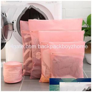 Tvättpåsar 1/4/5 datorer/set Mesh Bag Underwear Washing Travel Special Clothing Care Hine Clothes Protection Net Factory Price Expert Otmao