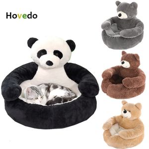 kennels pens Super Soft Pet Bed Sofa Winter Warm Cute Bear Hug Cat Sleeping Mat Plush Large Puppy Dogs Cushion Cozy Comfort Supplies 231122