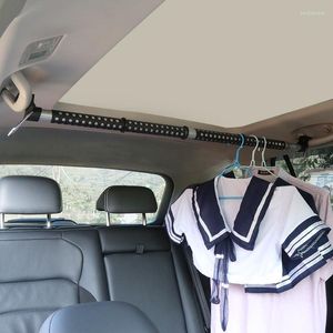 All Terrain Wheels Car Coat Rack Retractable Drying Rod Travel Self-driving Clothes Hanging