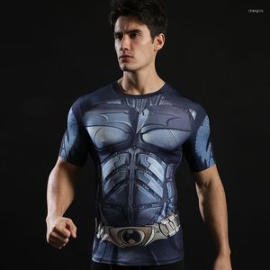 メンズTシャツ筋力トレーニング衣類圧縮TシャツTCOSPLAY 3Dプリンティングクイックドライ2023