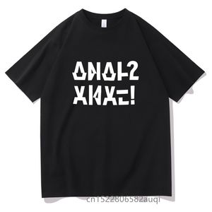 Męskie tshirty zabawne literę mężczyzn czarny bawełniany koszulka unisex 11 kolorów o szyi drukar
