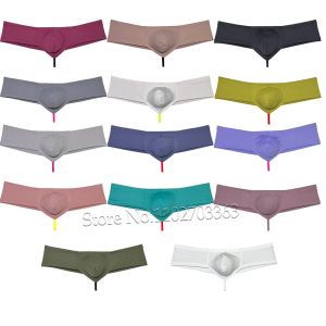 Man Thong Boxers Briefs Super Yoga Fabric Underwear Enhanced Support Brazilian Pouch String Crotch Mini Bikini