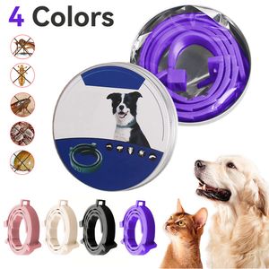 Dog Collars Leashes Pet Flea and Tick Collar for Dogs Cats Up To 8 Month Flea Tick Prevention Collar Antimosquito Insect Repellent Puppy Supplies 230422