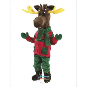 Costumi della mascotte della renna di Natale di Halloween Vestito operato da festa di Natale Vestito da personaggio Vestito per adulti Taglia Carnevale Abbigliamento a tema pubblicitario di Pasqua