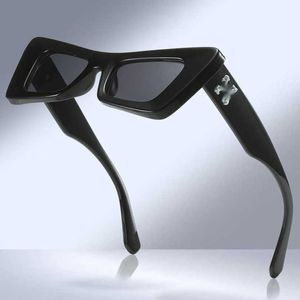 Moda na okulary przeciwsłoneczne luksusowe Offs Białe ramki mężczyźni kobiety trend marka kwadratowe okulary przeciwsłoneczne x rama okulary jasne okulary przeciwsłoneczne Sports Travel Bunglasse CQAC