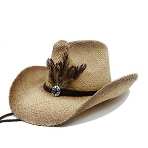 Breda Brim Hats Bucket Vintage Western Denim Straw Men's Gentlemen Women's Jazz med Cloche Church Sombrero Hombre 230421