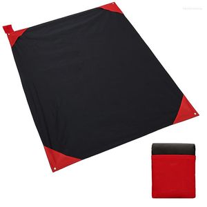 Utomhusdynor Vattentät Pocket Beach Filt Portable Camping Mat Folding Picknick Lätt tältmadrass