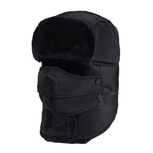 Trapper Chapéus Homens Mulheres Balaclava Bomber para Inverno Grosso Veludo Quente Earflap Ski Cap Masculino Feminino Ao Ar Livre À Prova de Vento Térmico Lei Feng Chapéu 231122