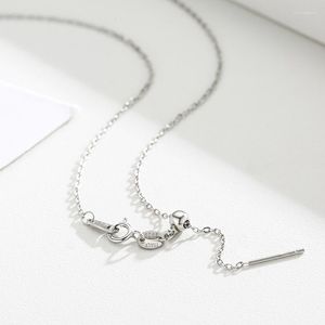 Ketten 1 mm dünn 925 Sterling Silber Kreuzkette Schiebe Halskette Choker Damen Mädchen Schmuck Collier Kolye Ketting 45cm 18in