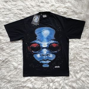 Hellstar Studios Gelecek Kısa Kollu Amerikan High Street Boys Gözler Baskı T-Shirt Klasik Mektup Tee Grafiti Yazı Tipi Özet Baskı UNISEX KISA KULLANIM SMLXL