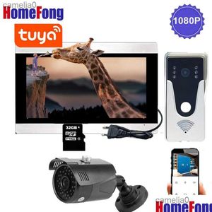 Campanelli Homefong 1080P Videocitofono Sistema Wifi Wireless Smart Citofono App mobile Campanello di controllo remoto con Cctv Drop Delive Dh5Un