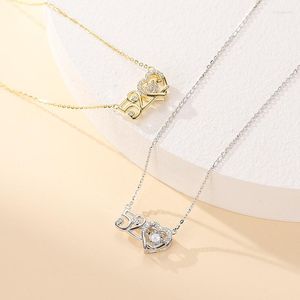 Pendant Necklaces I Love You 520 Smart Necklace Female Valentine's Day Collar Chain Jewelry