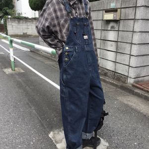 Women's Jeans Harajuku style retro shoulder strap jeans for men and women couples 2023 springsummer loose 230422