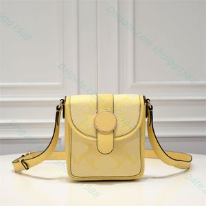 Modestil mini mobiltelefon väska kvinna klassiker trycker handväskor lyxdesigner kors kropp axlar väska kosmetiska väskor koppling totes hobo purses plånbok