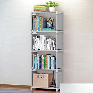 Aufbewahrungshalter Racks Wasserdichtes Bücherregal Metall Bücherregal Regal Organizer Stuff Supplies 19Sr Ff Drop Delivery Hausgarten Houseke Dh2Q3