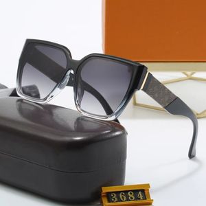 Designer-Sonnenbrillen für Damen und Herren, Kette mit Sonnenbrille, modische, klassische Sonnenbrille, luxuriöse polarisierte Pilot-PC-Rahmen, übergroße UV400-Brille 3684
