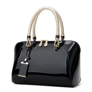 Versatile shoulder bag patent leather handbag fashion casual design crossbody bag
