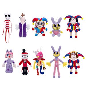 Удивительный цифровой цирк Pomni Jax, плюшевые мультяшные плюшевые игрушки, театральная кукла-кролик, мягкие игрушки, детские рождественские подарки для детей