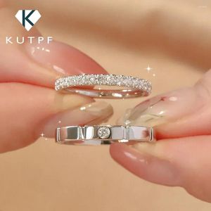 Cluster Rings 3mm 1.5mm Full Moissanite Diamond Set For Women Men 925 Sterling Silver Couple Ring Promise Wedding Band Fine Jewelry