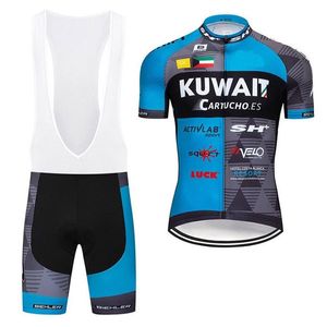 2019 Kuwait Cycling Jersey Maillot Ciclismo Short Sleeve and Cycling Bib Shorts Cycling Kits Rand Bicicletas O19121713235L
